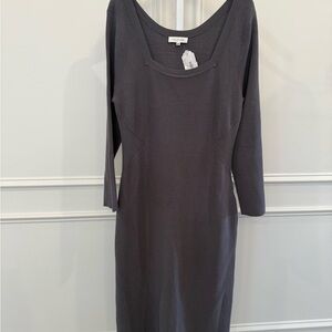 TOCCIN X RTR Grey Sweater Dress
